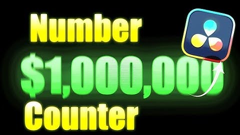 How to Create a Number Counter Animation in DaVinci Resolve 20