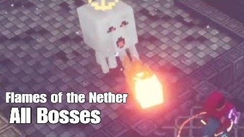 Minecraft Dungeons Flames of the Nether dlc: all boss battle events