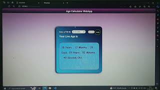 Create an Age Calculator from Scratch | HTML, CSS, JavaScript Tutorial