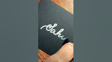 How to write ‘Sahil’ in cursive
