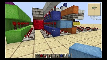 Minecraft 1.7.4 Redstone Tutorial - Programmable Combination Lock