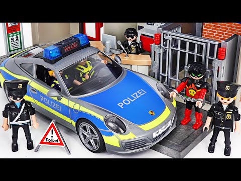 The villains escaped from prison and stole a police car and <strong>ran</strong> away! Catch <strong>it</strong>! | DuDuPopTOY