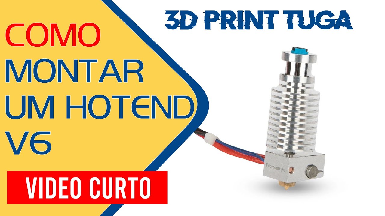 Como montar um hotend V6