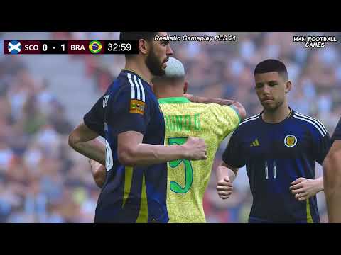 🔴Live : Scotland vs Brazil | FIFA World Cup 2026 | Full Match Gameplay eFootball PES 21