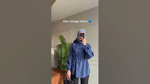 Hijab outfit idea. One vintage shirts💙 #hijabstyle #hijabfashion #hijab - DayDayNews