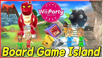 Wii Party - Board Game Island (Expert com) PizzaKen vs Gabi vs Greg vs Sandra | AlexGamingTV