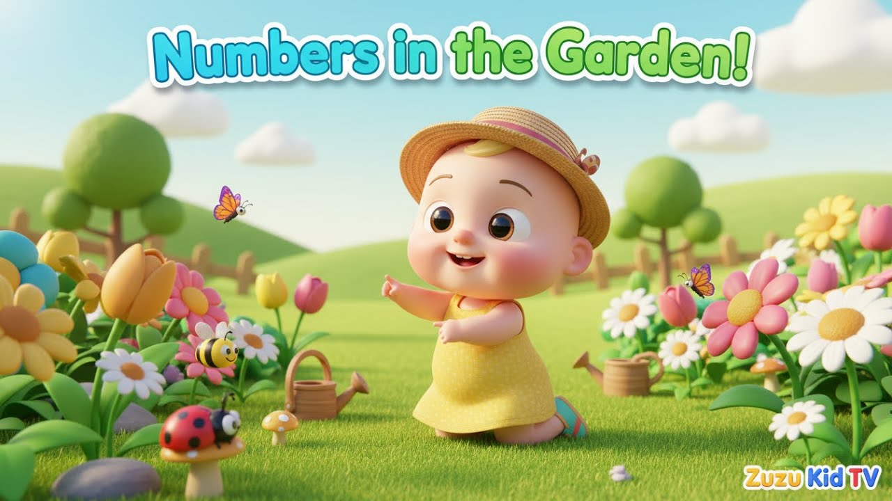 Numbers in the Garden Adventure with Zuzu – Toddler Counting, Number Recognition & Fun