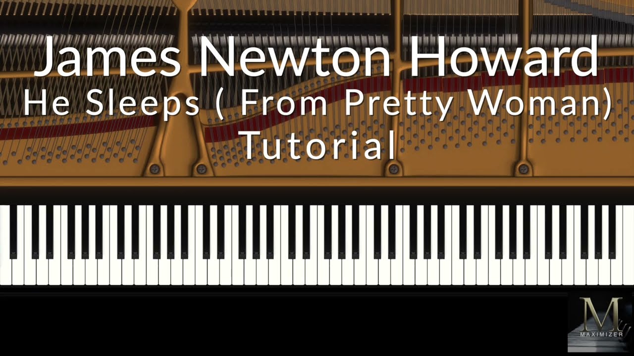 He Sleeps ( From Pretty Woman ) - James Newton Howard - Piano Tutorial / Visualizer