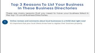C31   M2.1      The Top 3 Reasons To List Your Business In The Top Directories