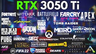 (2022) RTX 3050 ti + Intel i5-11260H | 30 games tested on Dell G15 Gaming Laptop