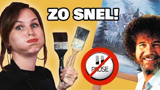 ZONDER PAUZE CHALLENGE! - BOB ROSS TUTORIAL