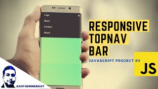 Celebrity Responsive Top Navigation Bar using JavaScript | JavaScript Project #3 Net Worth