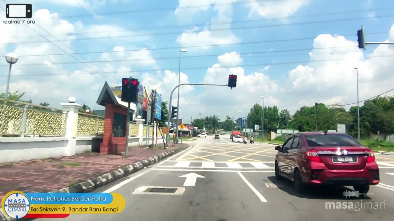 🚗 📷 MALAYSIA ROAD DASHCAM  |  ⛽ 🚦 Petronas Bandar Seri Putra - Seksyen 9, Bandar Baru Bangi🛑