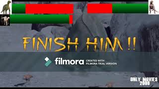 Disney Dinosaur Kron And Aladar Fight With Healthbars