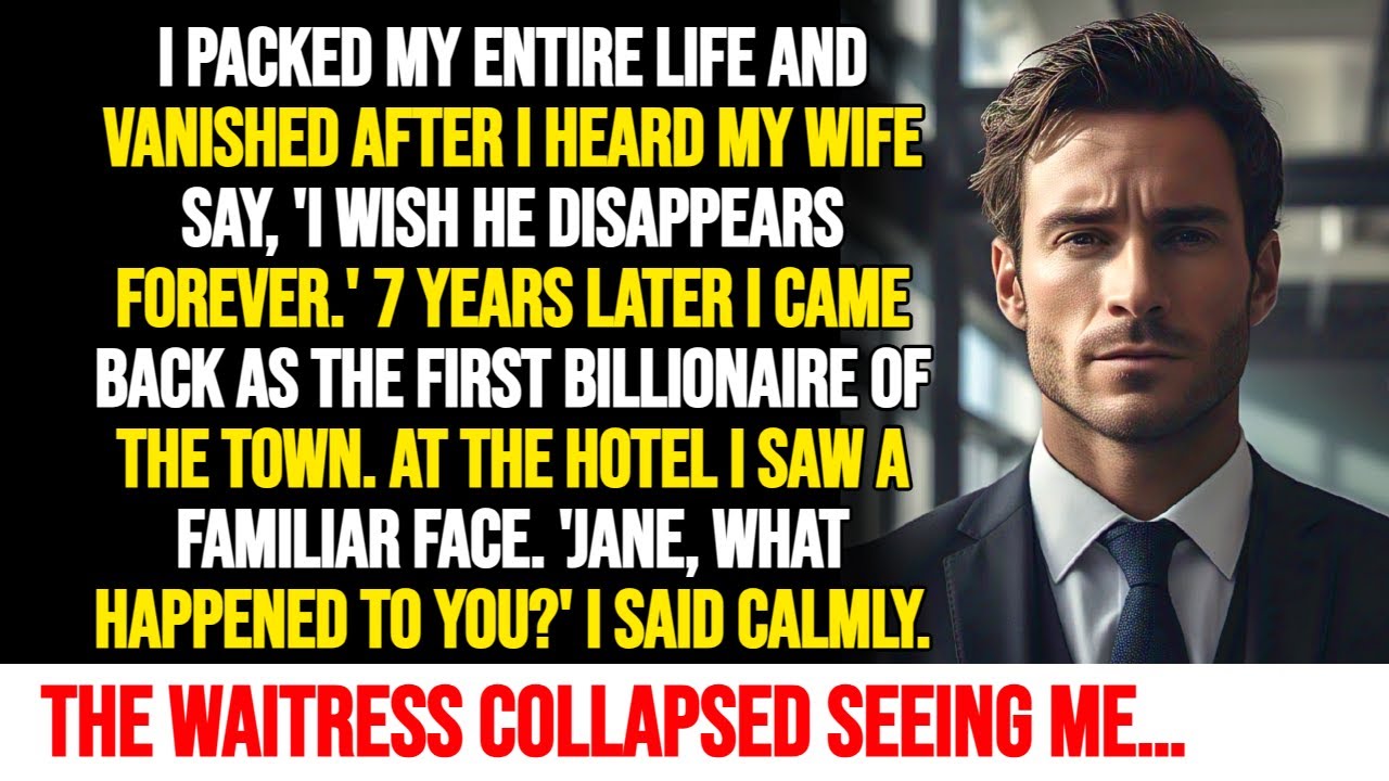 I LEFT WITHOUT A WORD & VANISHED AFTER WIFE WISHED I DISAPPEAR, 7 YEARS LATER SHE COLLAPSED AFTER...