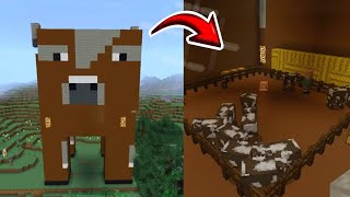 How to Build a Giant Cow in Minecraft | Giant Minecraft Builds
