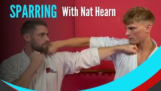 Sparring session with Nat Hearn