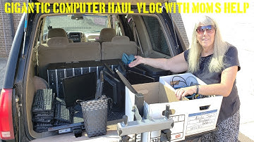 GIGANTIC COMPUTER HAUL VLOG WITH MOM