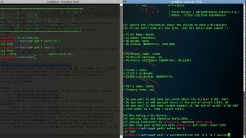 create wordlist using crunch|cewl|cupp in kali linux and windows for dictionary|bruteforce attack