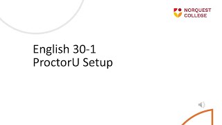 ProctorU setup 2025 ELA