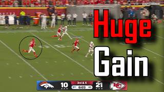 Travis Kelce gains 59 yards on this reception | Kansas City Chiefs Vs Denver Broncos