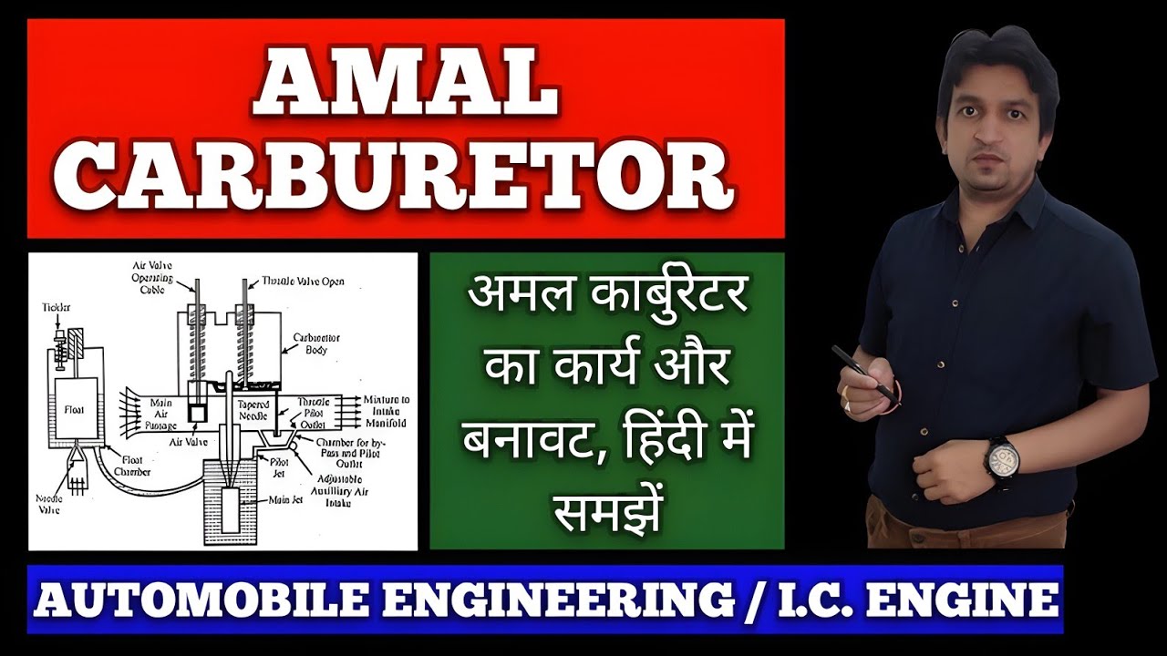working of amal carburetor, amal carburetor in hindi, amal carburetor