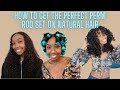 PERM ROD SET TUTORIAL ON NATURAL HAIR | AUNT JACKIE'S CURL DEFINING WHIP & PURE HONEY CURLING MOUSSE