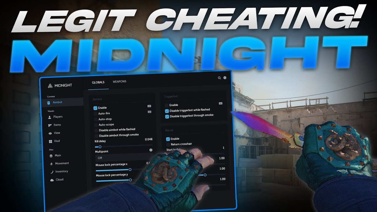 Midnight CS2 Cheat | ESP + AIMBOT | Full Showcase