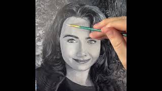Painting a portrait with acrylics... Returning to traditional after years of digital.