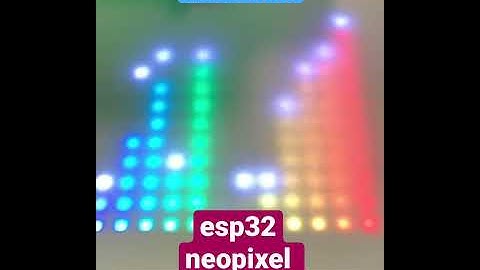 16x16 Spectrum Analyzer uses ESP32 and neopixel