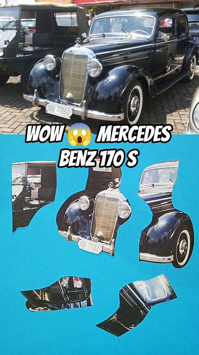 Wow!! Mobil klasik Mercedes Benz 170 S 😱 #shorts #mercedes #puzzle