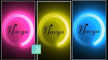 How to make neon circle Name art in alightmotion||Alightmotiontutorial