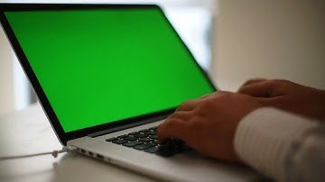 Man working on a laptop | Green Screen | Free to use | No Copyright | HD