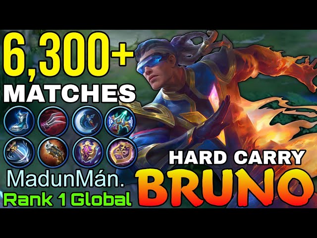 6,300+ Matches Bruno Hard Carry Marksman - Top 1 Global Bruno by MadunMàn. - Mobile Legends class=