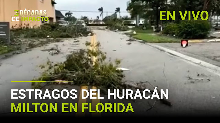 Huracán Milton EN VIVO: devastación e inundaciones tras el paso del poderoso ciclón en Florida