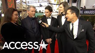 Pierce Brosnan Gushes Over Sons Dylan And Paris At Den Globes 2020 This Is A Great Honor