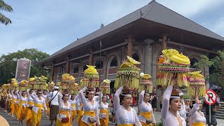 RIBUAN BULE KAGUM MELIHAT UPACARA NYENUK DI UBUD | UBUD BALI HARI INI