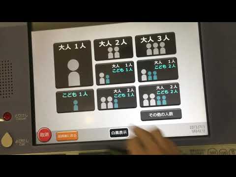 【早打ち？？？？】指定席券売機で往復乗車券購入（JR東日本）