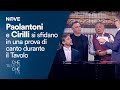 Che Tempo che fa | Paolantoni e Cirilli si sfidano in una prova di canto durante il Tavolo