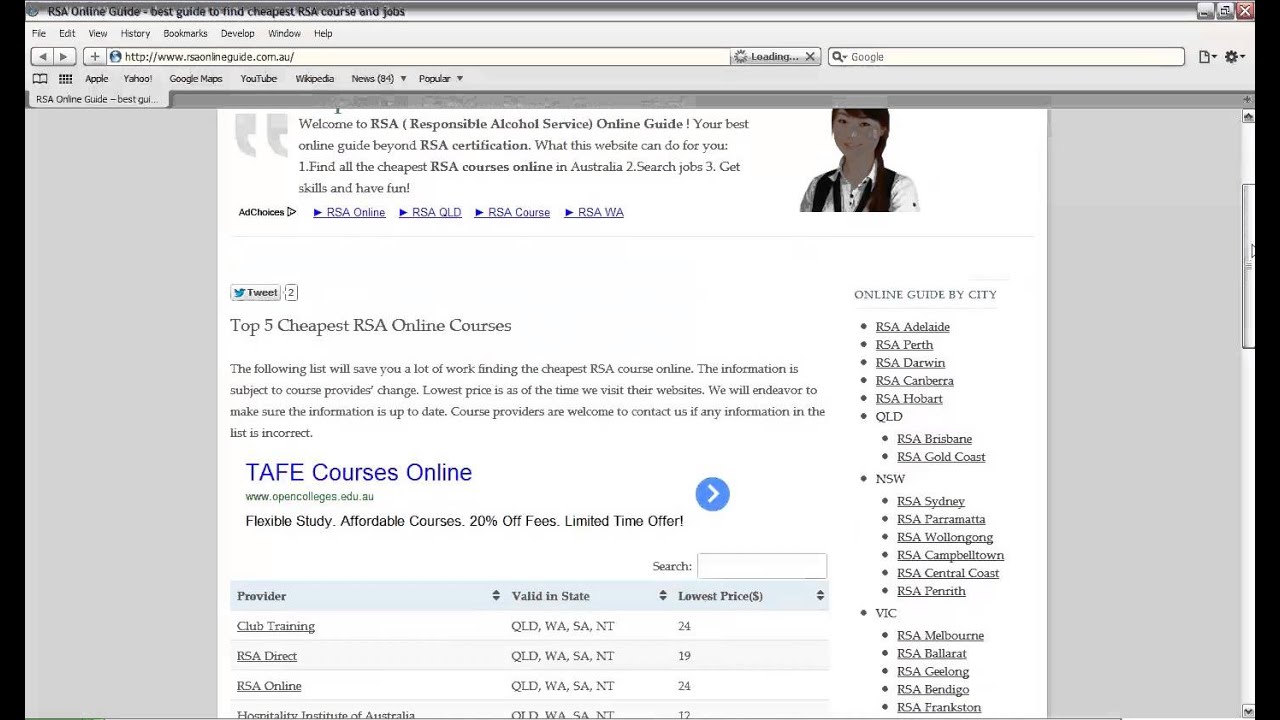 cheapest RSA course in Sydney, NSW YouTube