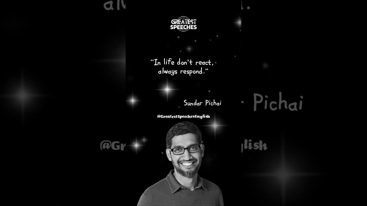 Sundar Pichai's Most Inspirational Quotes | Vision, Innovation, and Leadership | Greatest Speeches