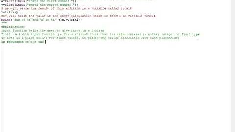 Python:Add two numbers(integer and float both)