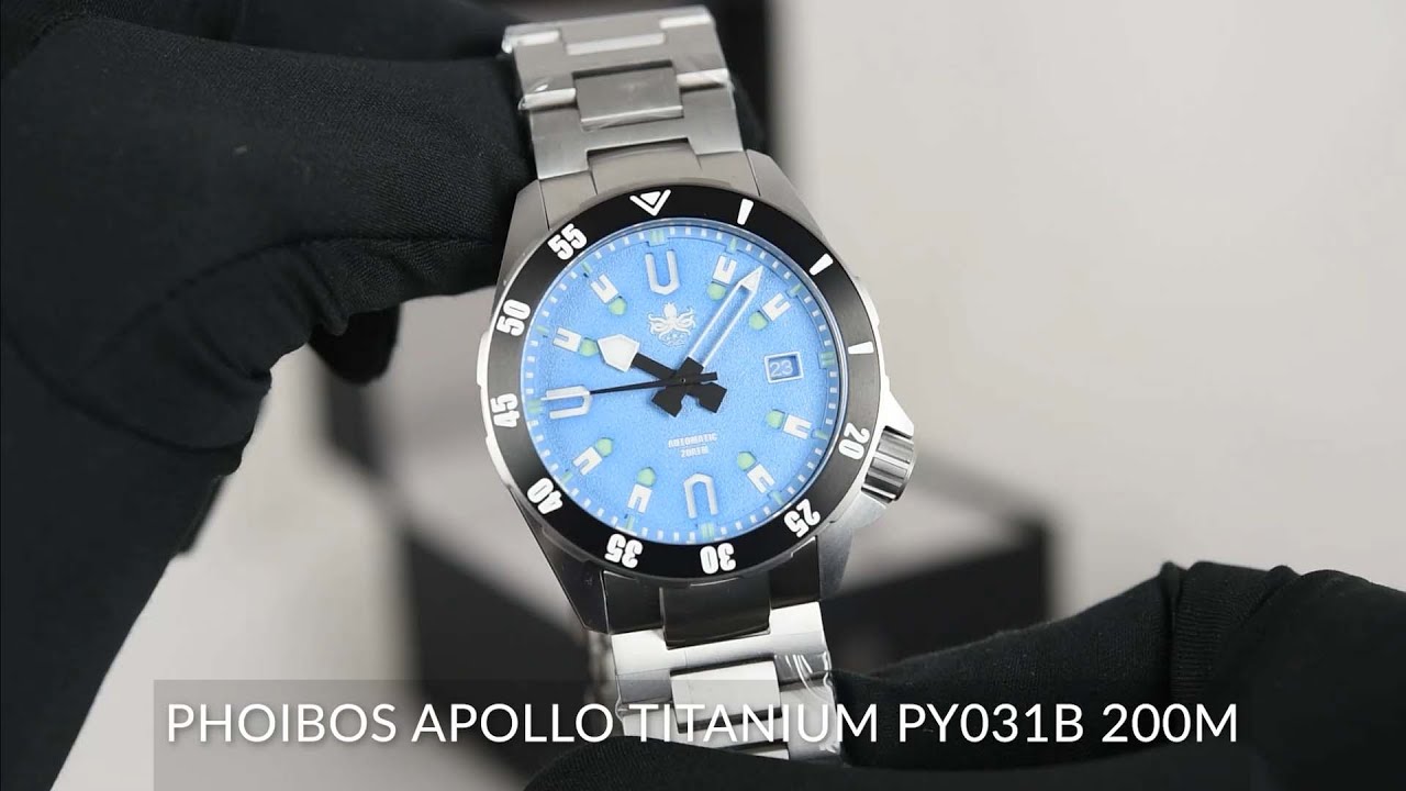 PHOIBOS APOLLO TITANIUM PY031B 200M - SeriousWatches.com