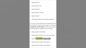 Here is every Samsung Galaxy Watch receiving One UI 8 Watch! ⌚ #Samsung #OneUI8Watch #Smartwatch