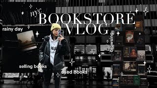 ✍︎ bookstore vlog ❋ rainy day, post office, used books no.003