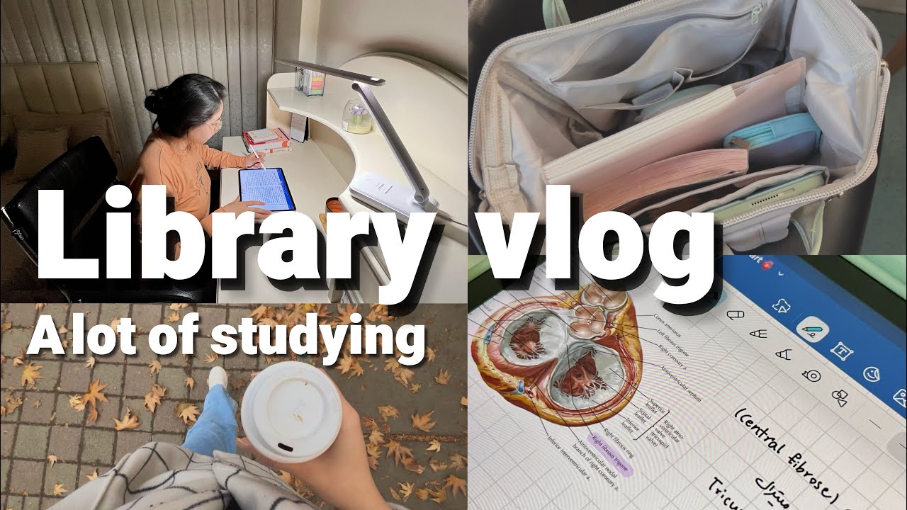 ولاگ کتابخونه و کلی درس‌خوندن با دانشجوی پزشکی🩺📚| کورس‌ اطفال شروع شد!