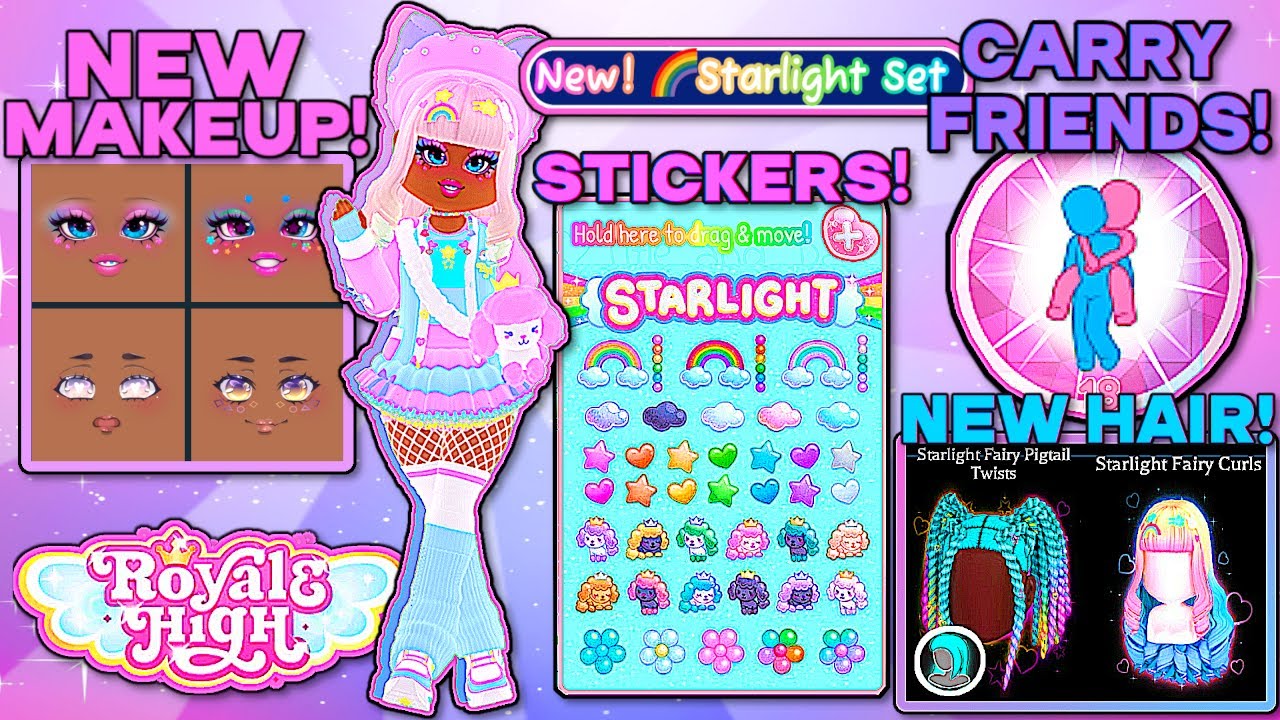 STARLIGHT UPDATE OUT NOW 🌟! CARRY FEATURE! NEW HAIR, MAKEUP, STICKERS +  MORE!