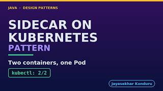 Sidecar on Kubernetes - Two Containers, One Pod