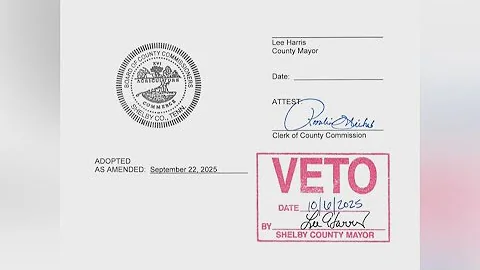 Shelby County Mayor vetoes County Commission vote to align commissioner elections with MSCS board