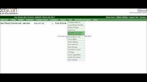 Define Pages Editor Zencart